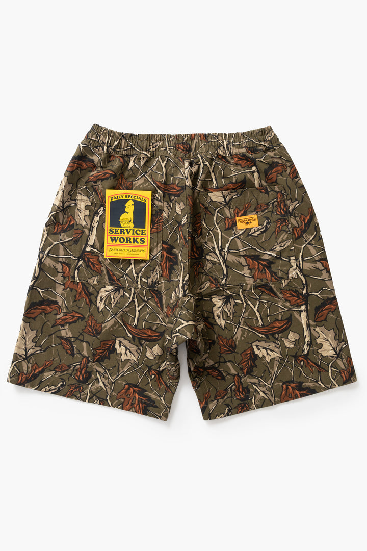 Service Works - Patterned Chef Shorts - Real Tree