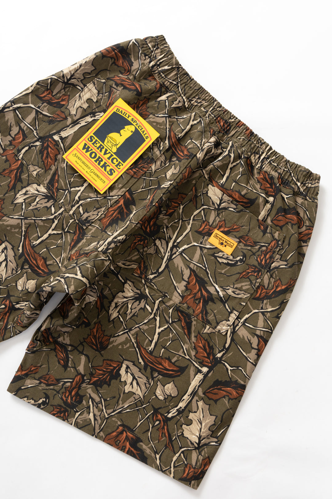 Service Works - Patterned Chef Shorts - Real Tree