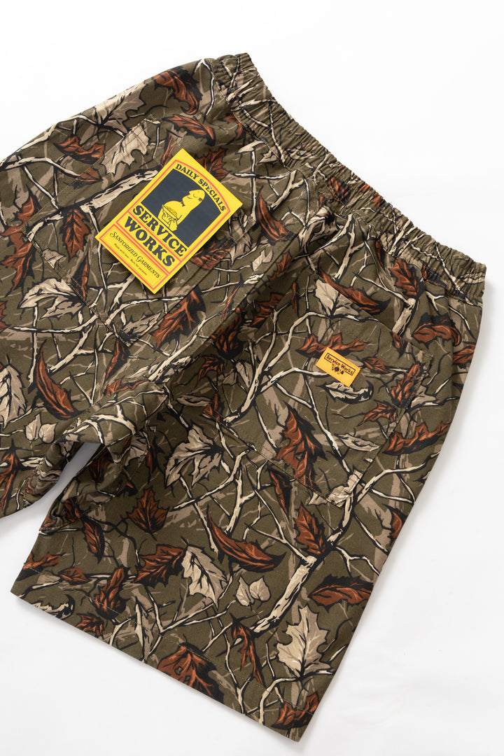 Service Works - Patterned Chef Shorts - Real Tree