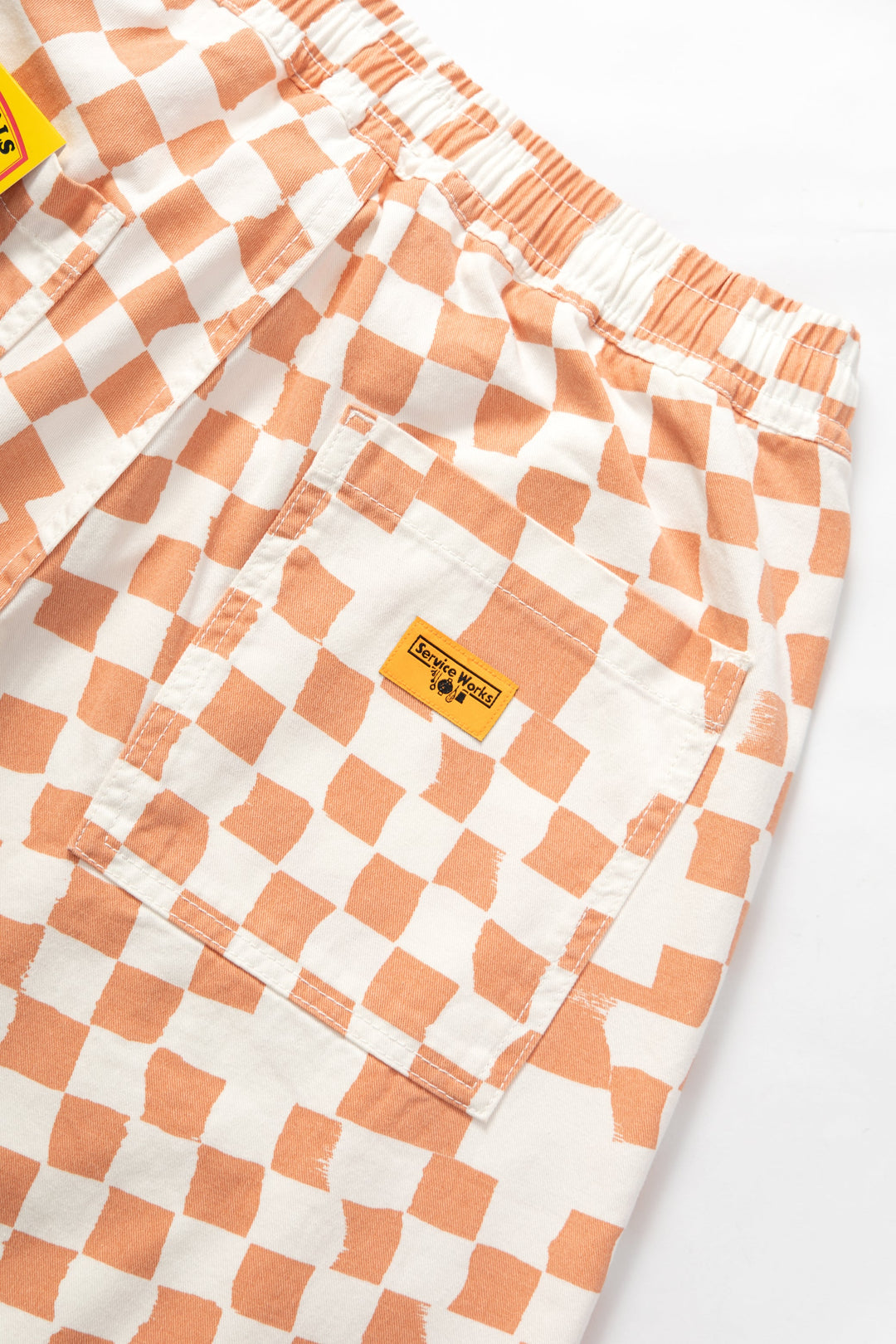Service Works - Printed Chef Shorts - Salmon Checker
