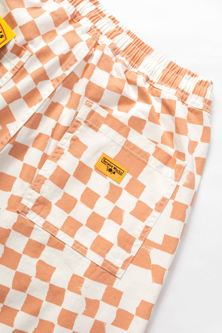 Service Works - Printed Chef Shorts - Salmon Checker