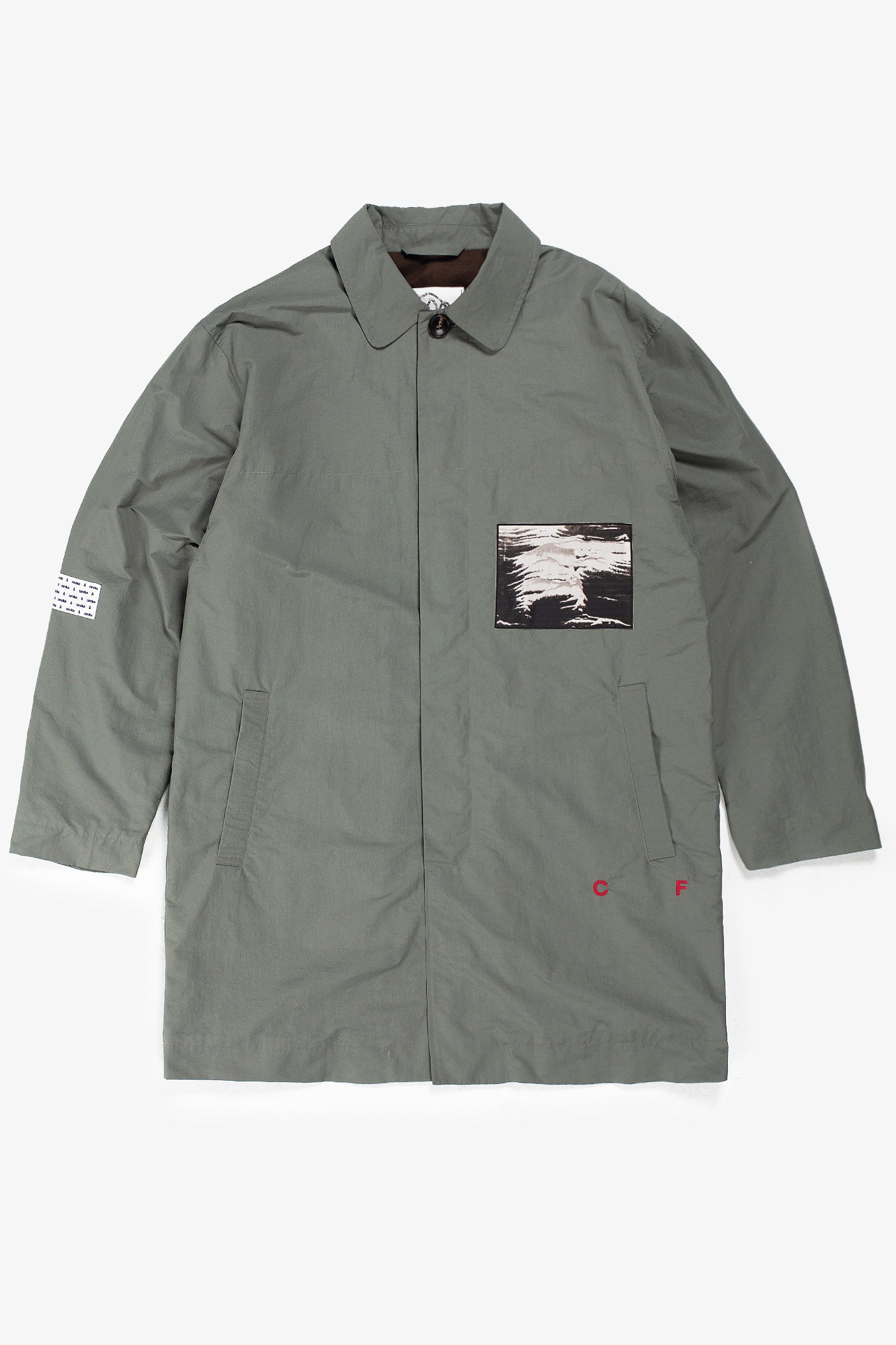 Candice - Clarke Patch Mac Coat - Sage – Blacksmith Store