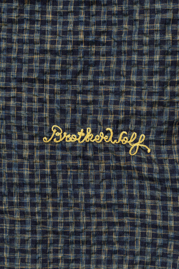 Brotherwolf - Check Short Sleeve Shirt - Navy