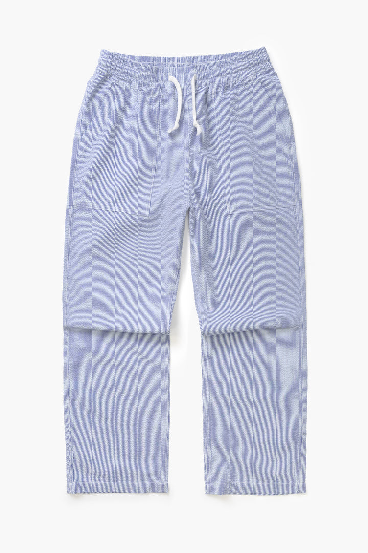 Service Works - Seersucker Chef Pants - Navy Stripe