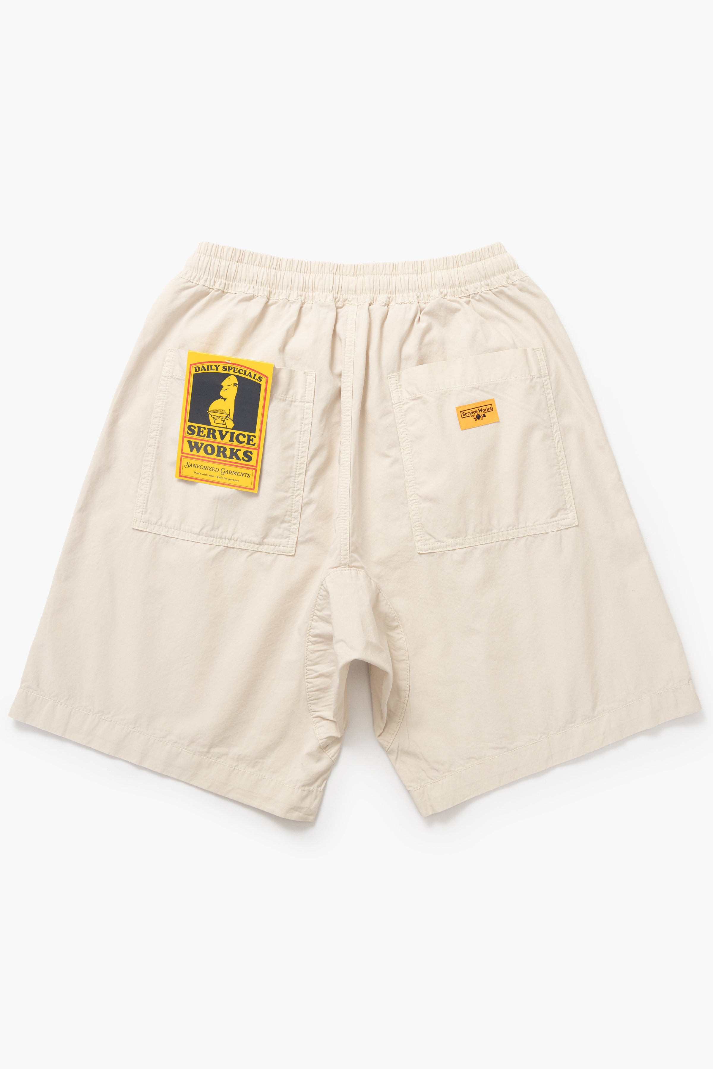 Service Works - Poplin Chef Shorts - White Oak – Blacksmith Store