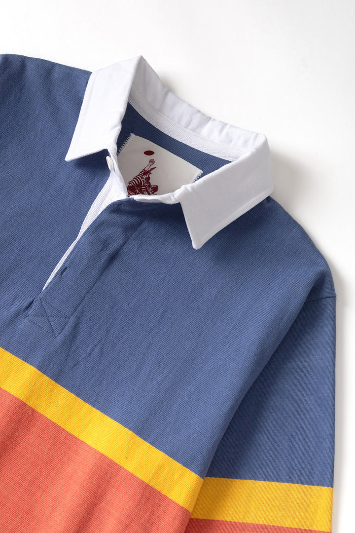 Opensider - Classic Rugby Shirt - Blue Tri-Stripe