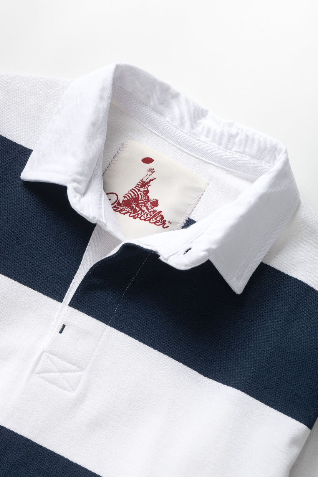 Opensider - Classic Rugby Shirt - Blue Wide-Stripe