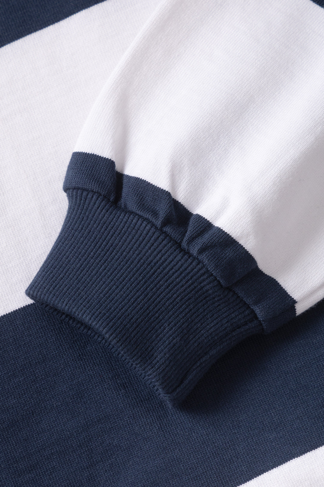 Opensider - Classic Rugby Shirt - Blue Wide-Stripe