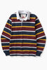 Opensider - Classic Rugby Shirt - Burgundy Multi-Stripe