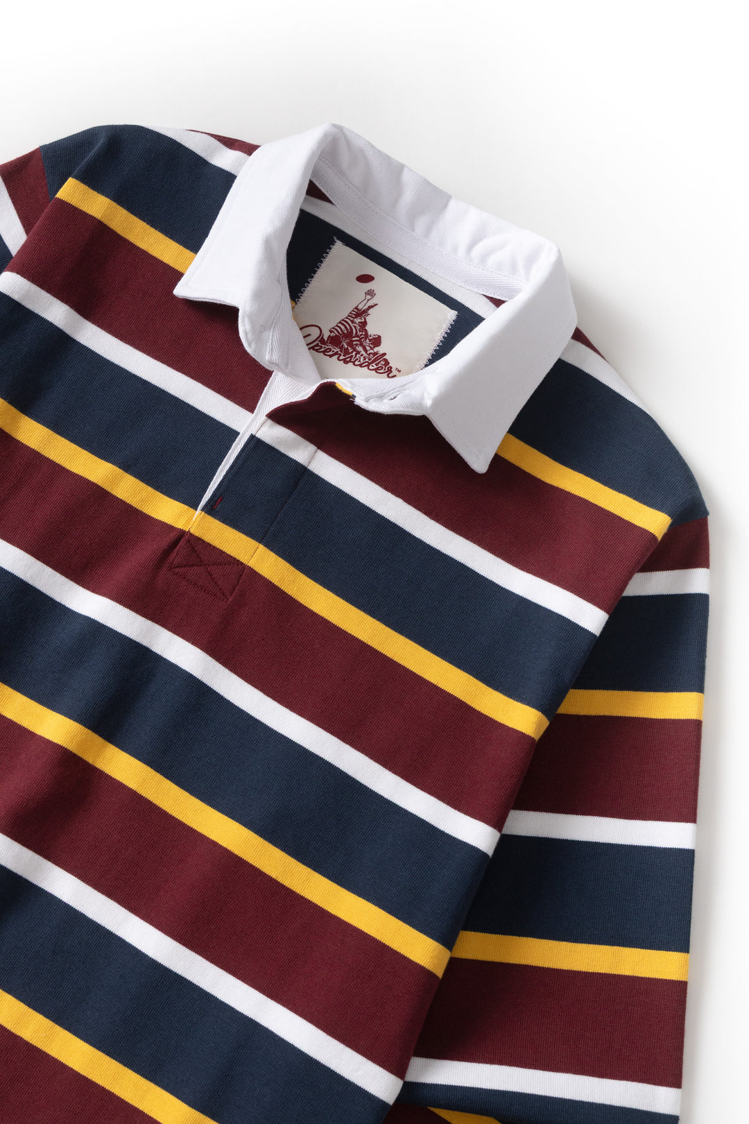 Opensider - Classic Rugby Shirt - Burgundy Multi-Stripe