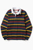 Opensider - Classic Rugby Shirt - Forest Multi-Stripe