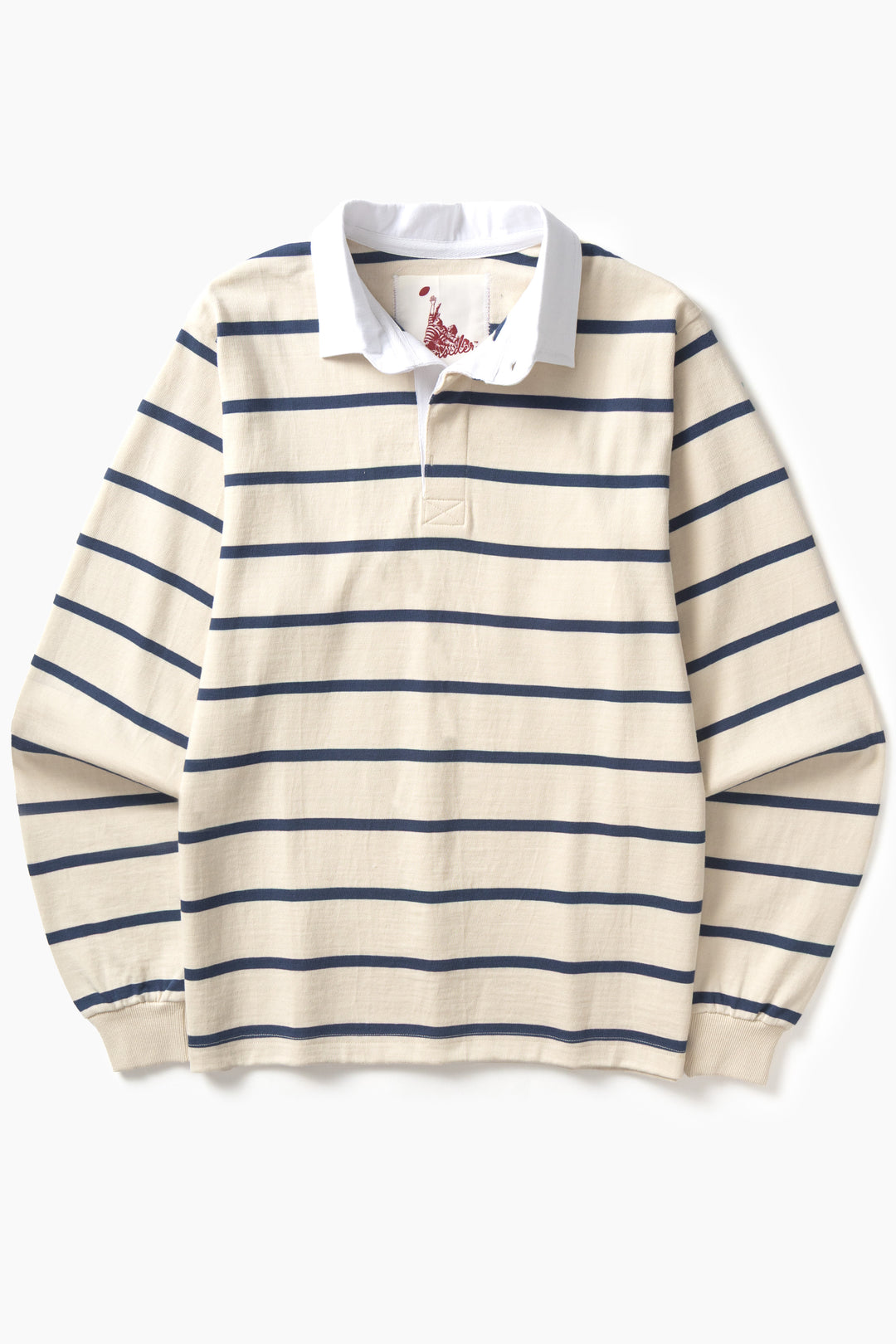 Opensider - Classic Rugby Shirt - Off White Multi-Stripe