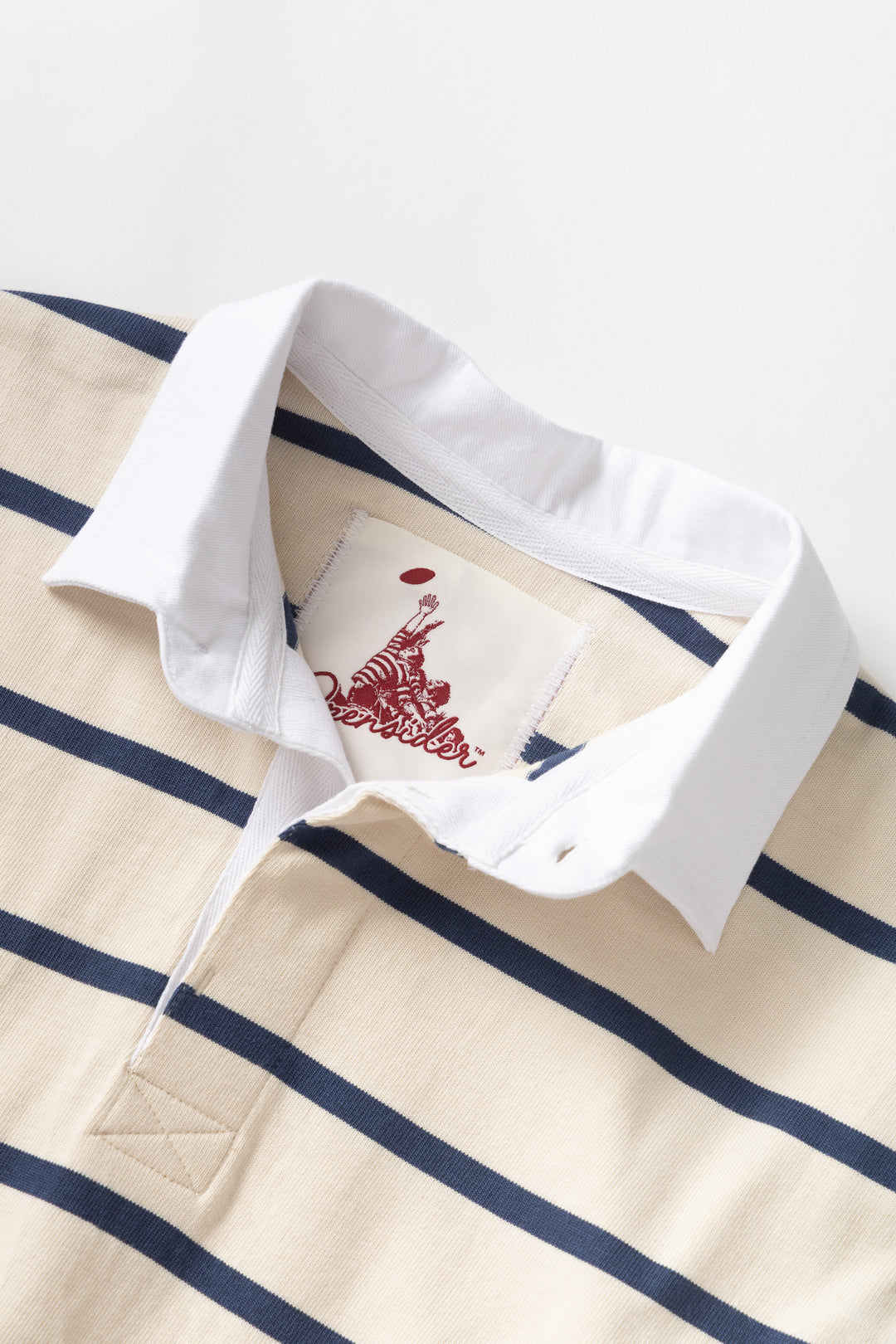 Opensider - Classic Rugby Shirt - Off White Multi-Stripe