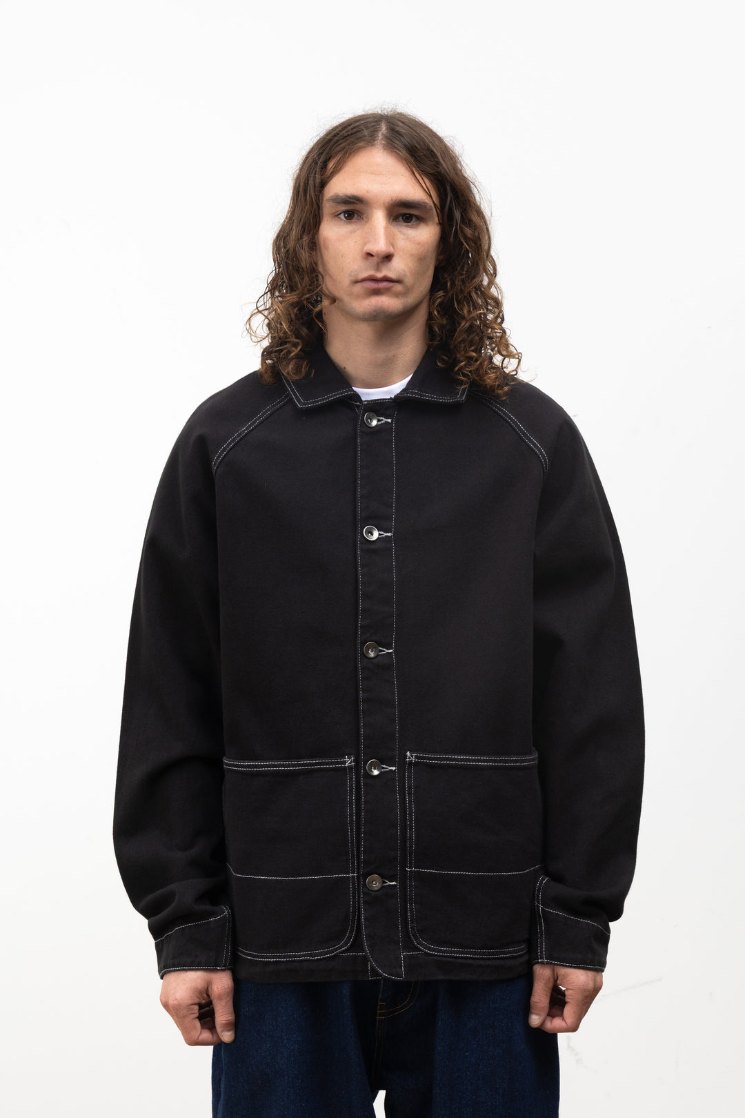 Blacksmith - Denim Coverall Jacket - Black