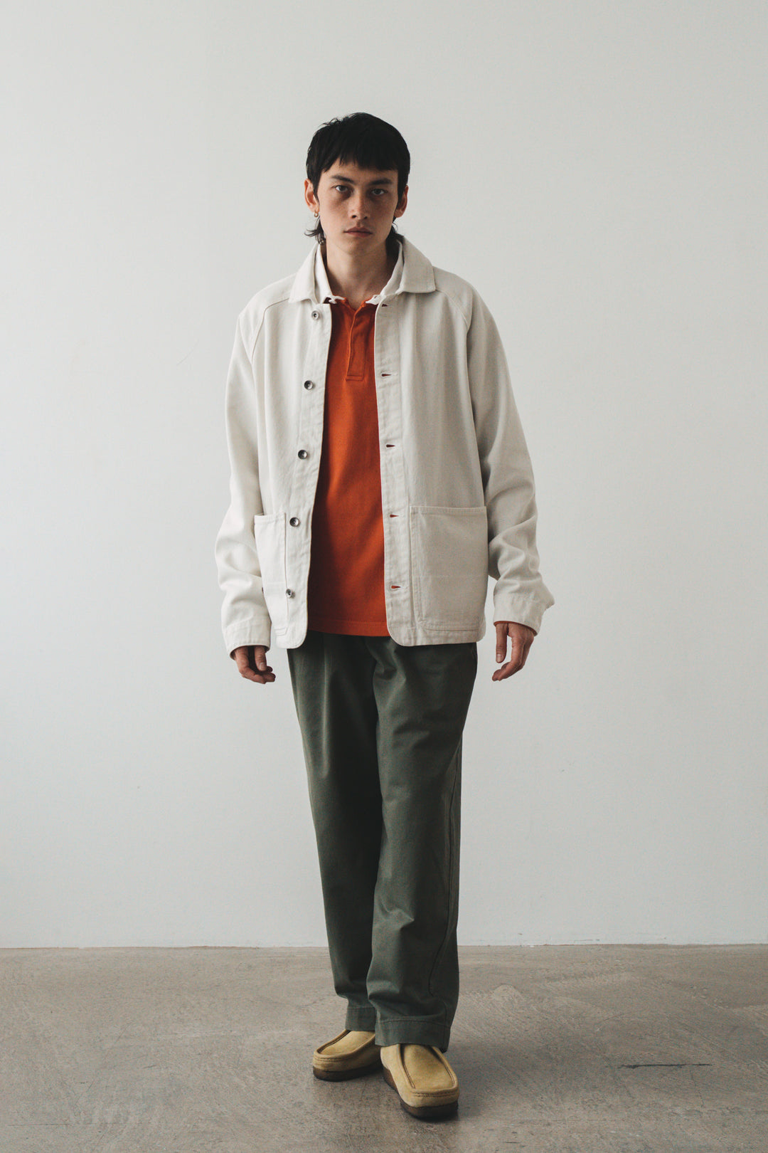 Blacksmith - Denim Coverall Jacket - Ecru