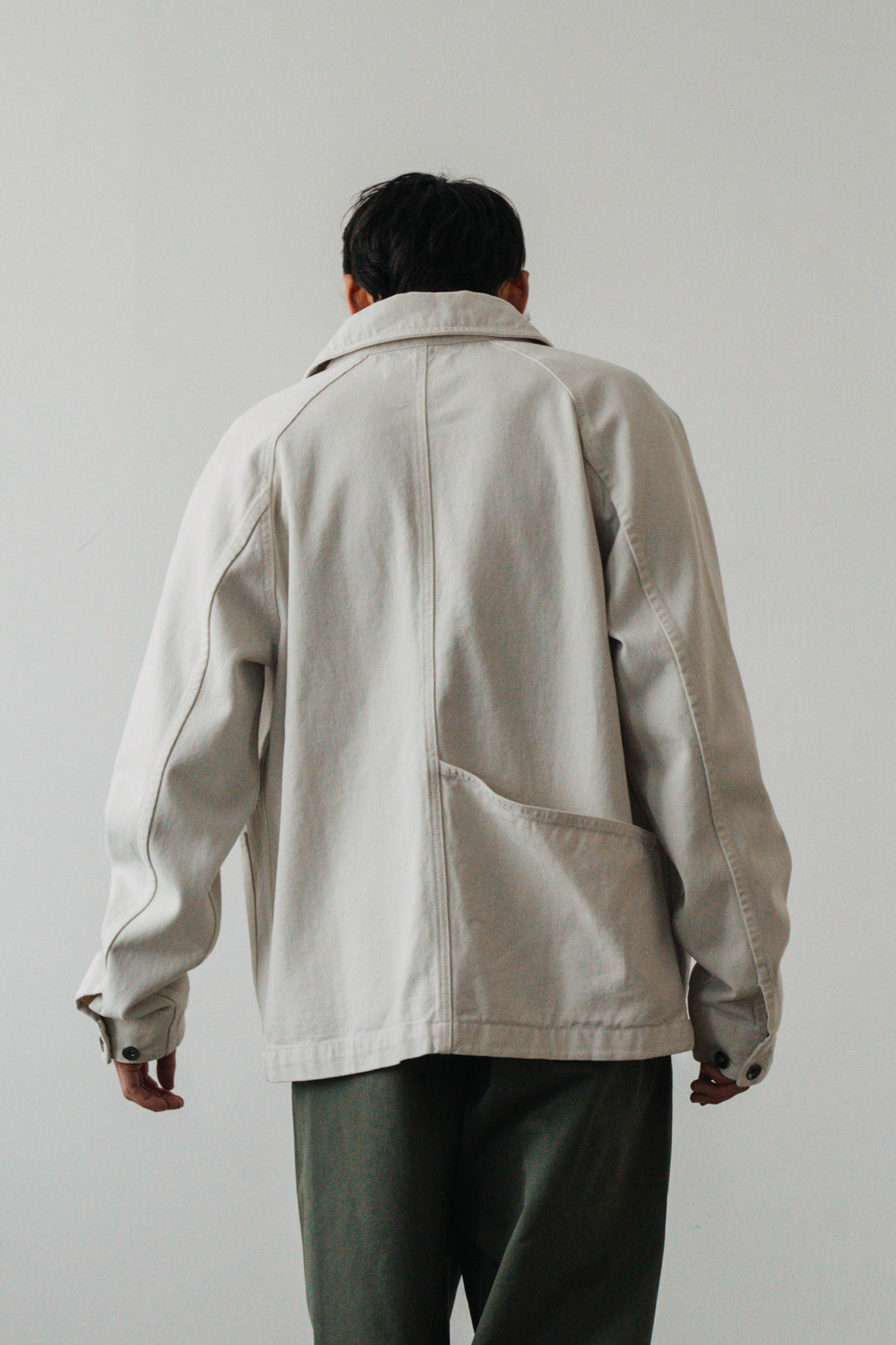Blacksmith - Denim Coverall Jacket - Ecru