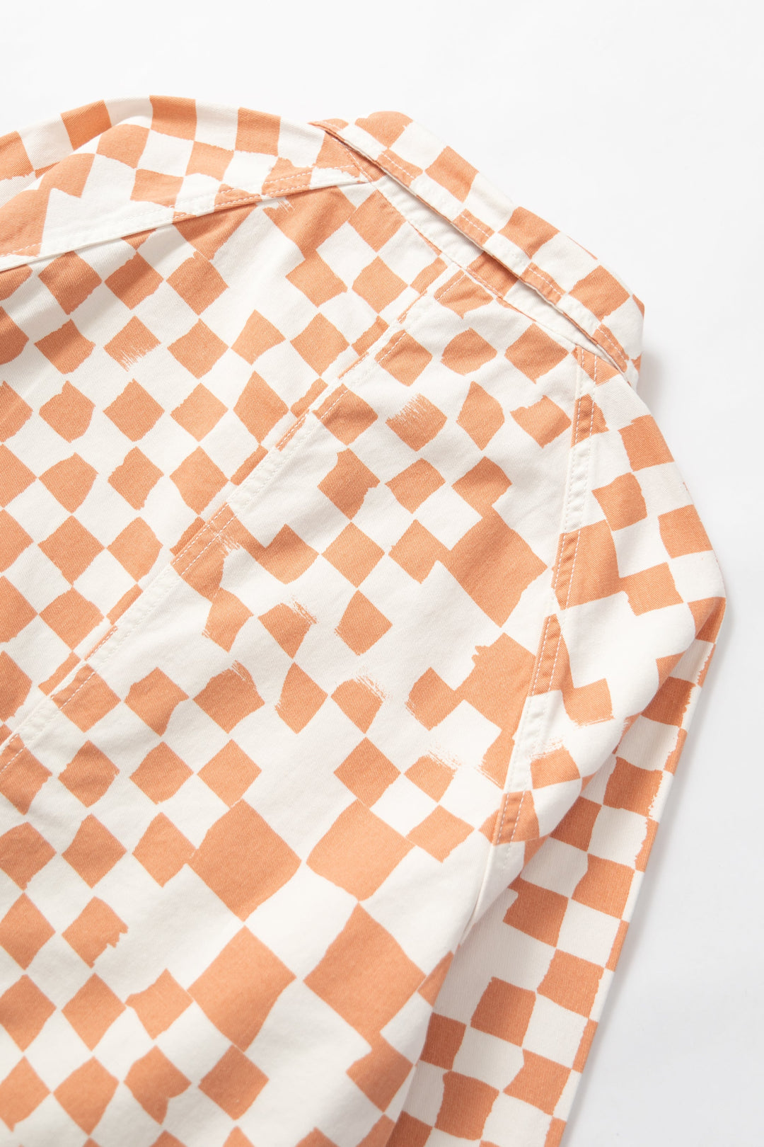 Service Works - Drill Printed Front Of House Jacket - Salmon Checker