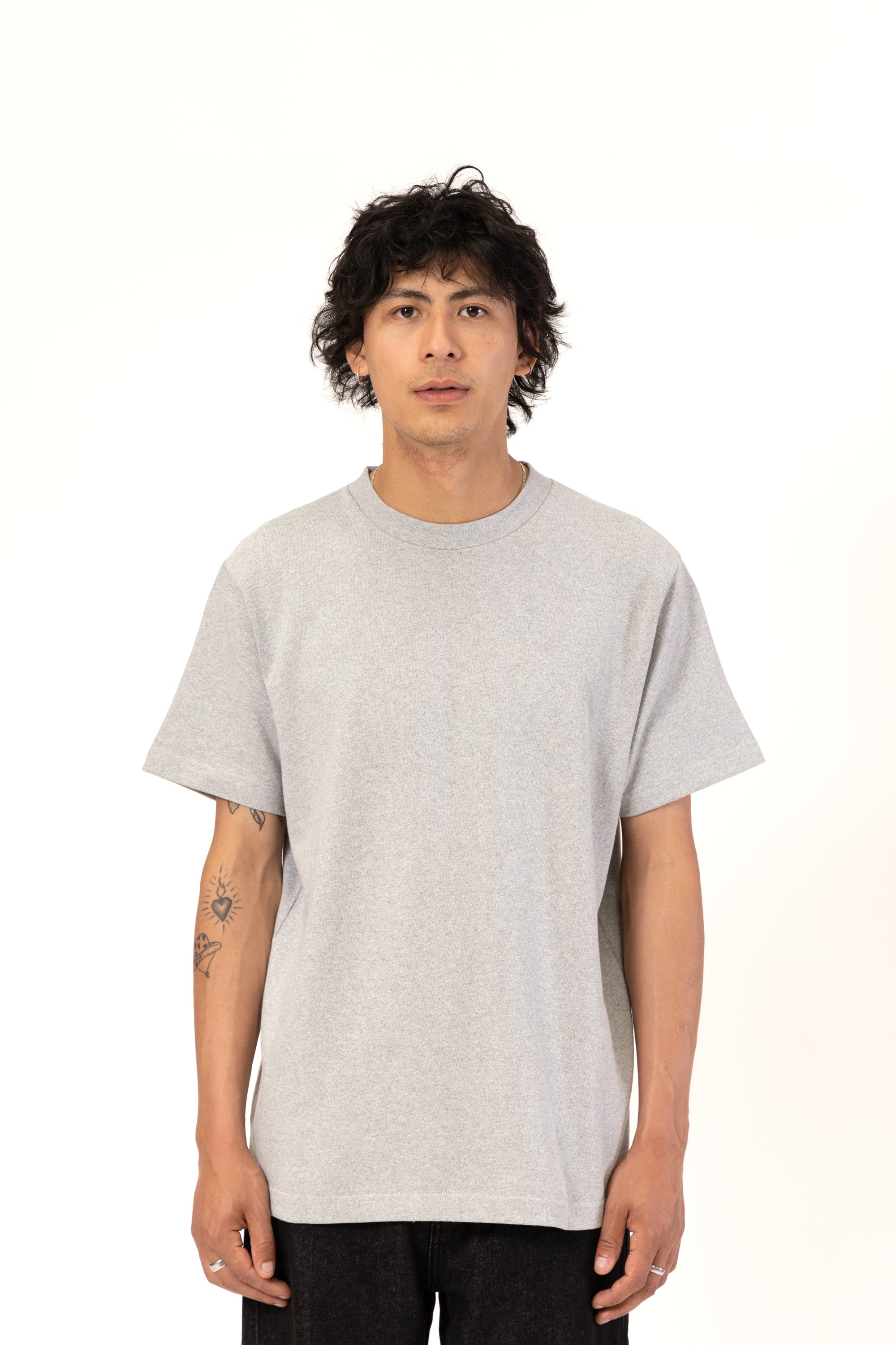 Power Goods Super Weight T Shirt Heather Grey Blacksmith Store