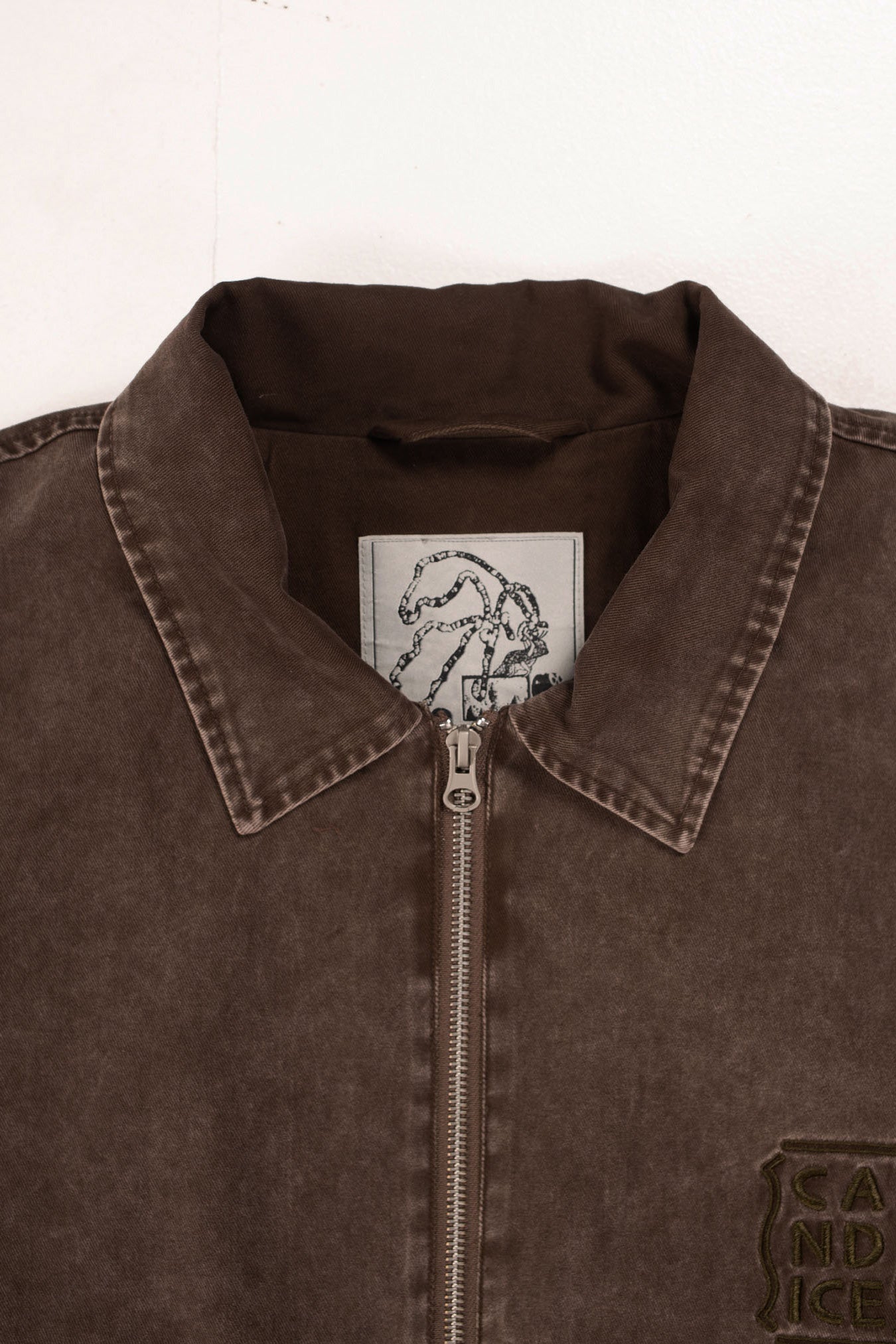 IRONCAT 7005スエードジャケット ブラウン　溶接ジャケット XL Candice - Earth Washed Jacket - Brown – Blacksmith Store