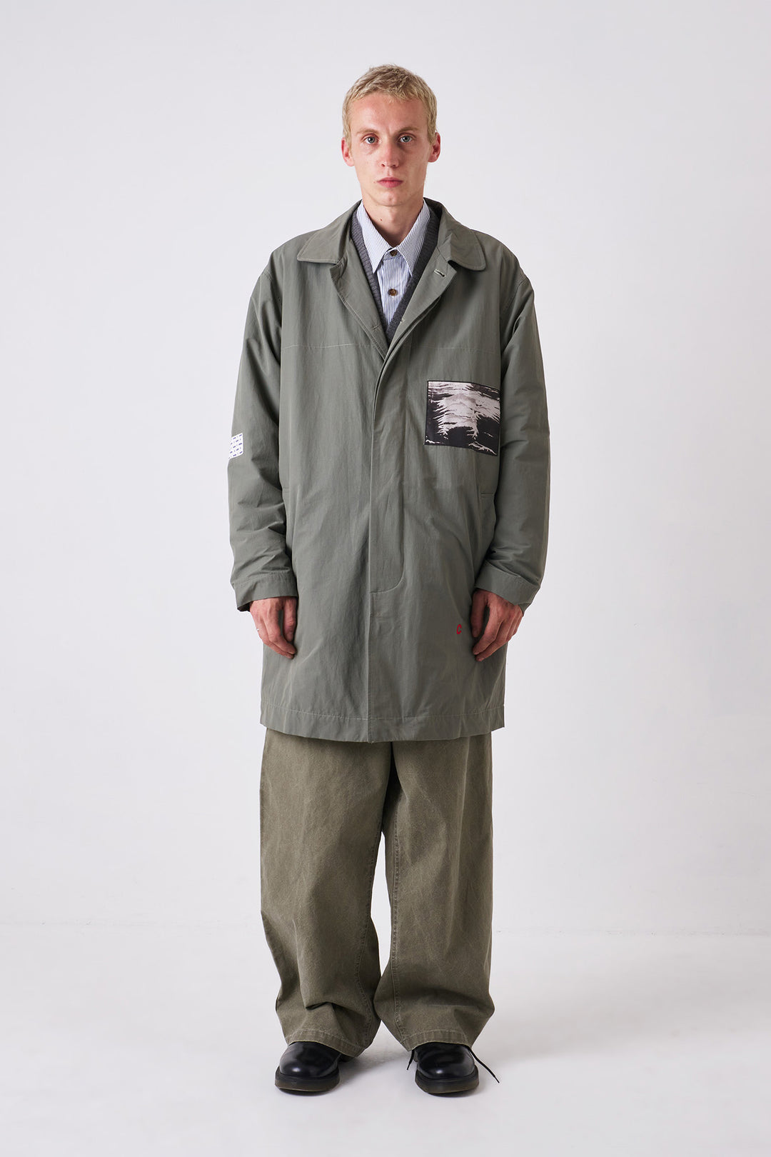 Candice - Clarke Patch Mac Coat - Sage