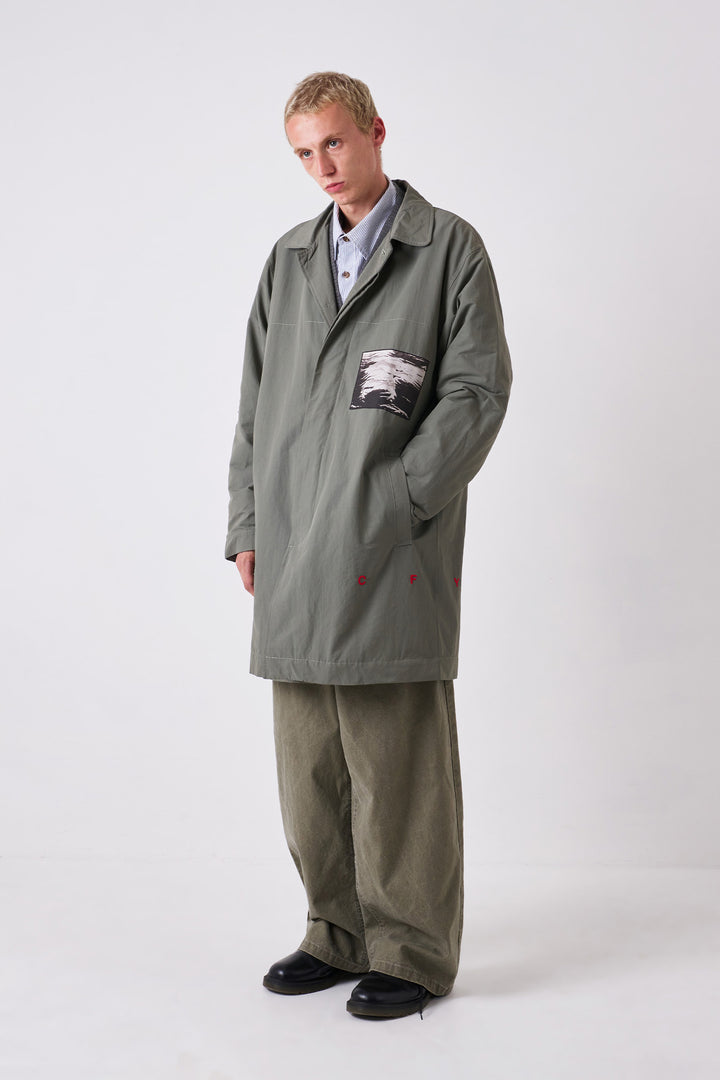 Candice - Clarke Patch Mac Coat - Sage