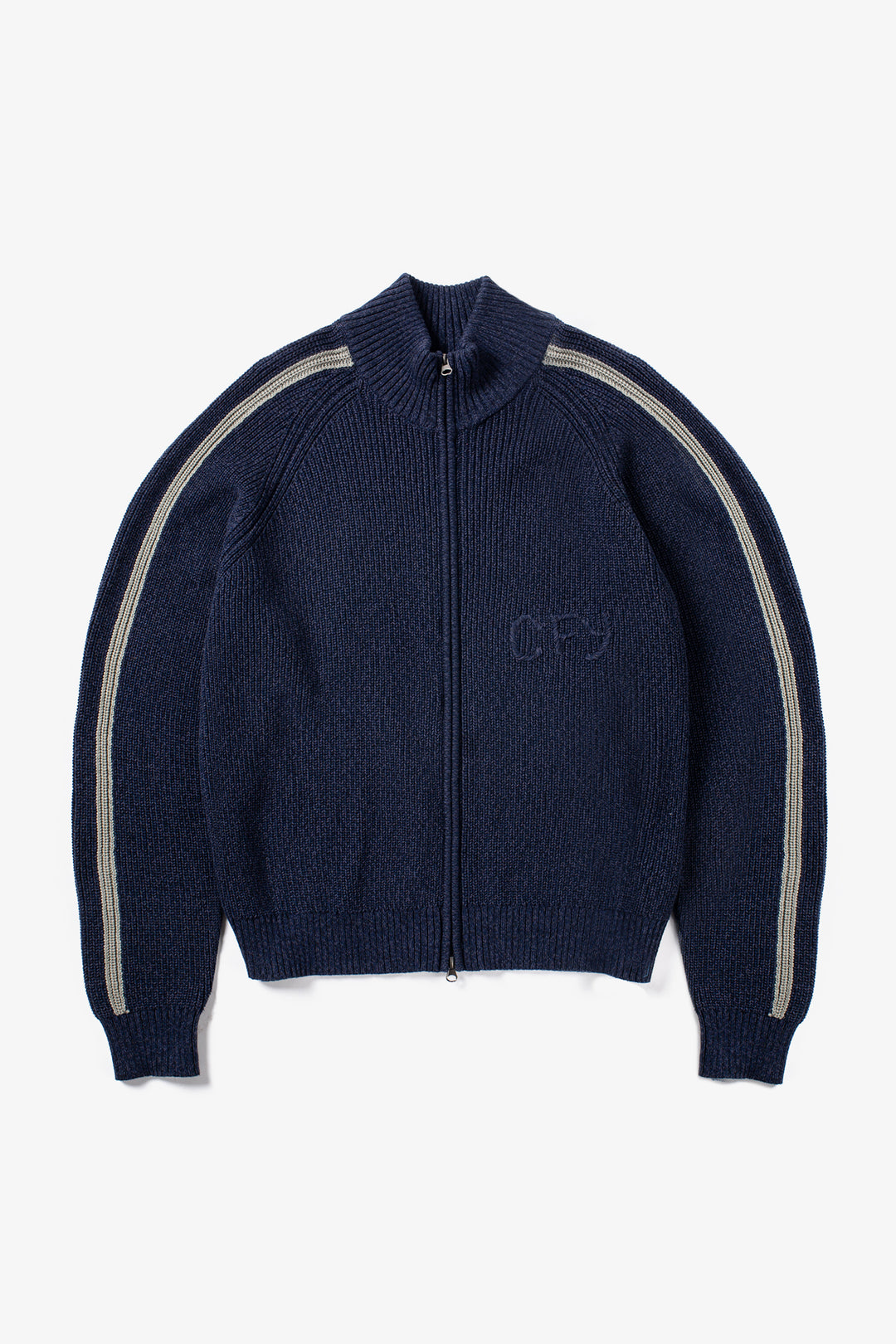 Candice - Wolfe Zip Knit - Navy