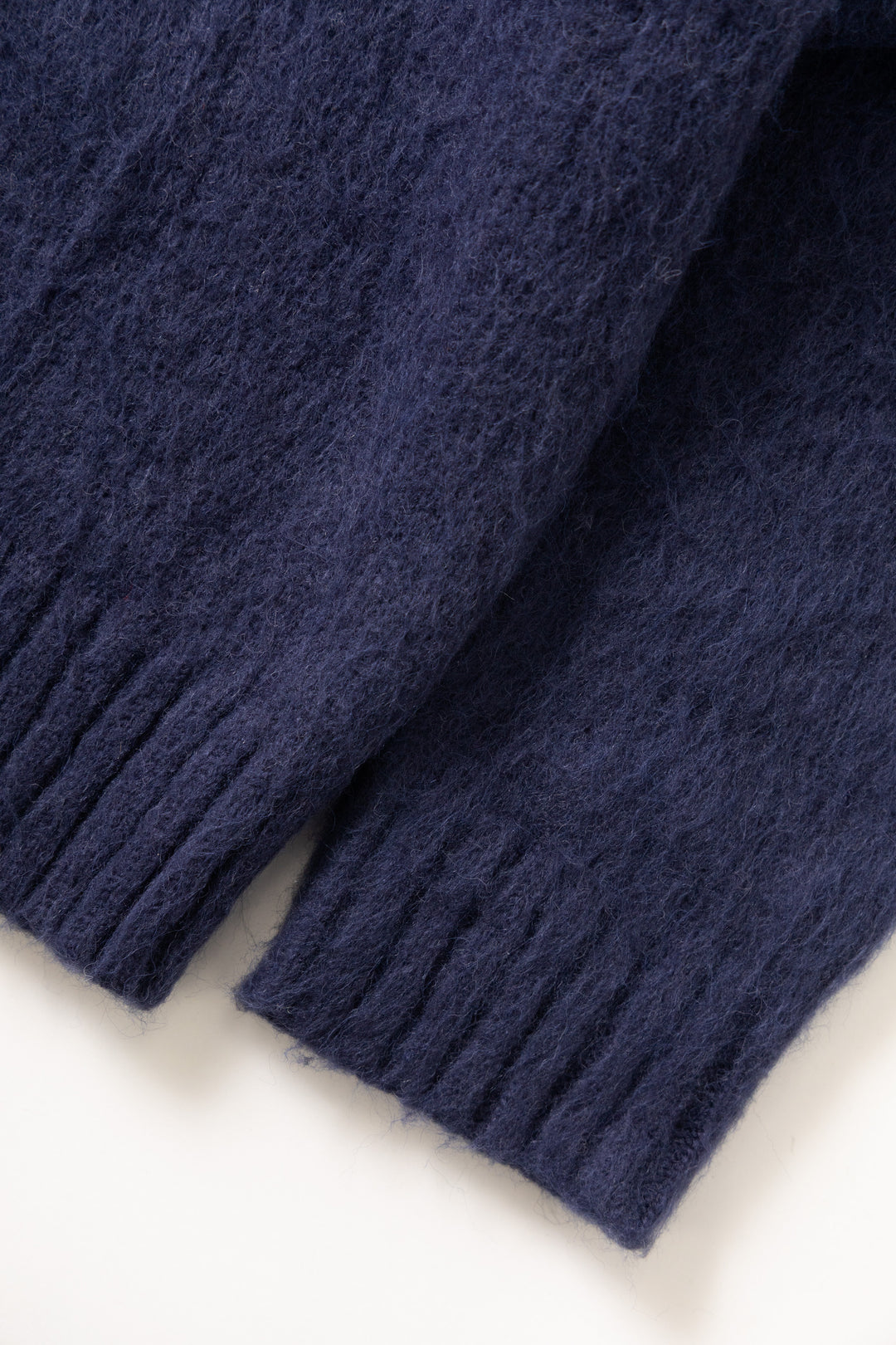 Blacksmith - Zip Mohair Cardigan - Navy