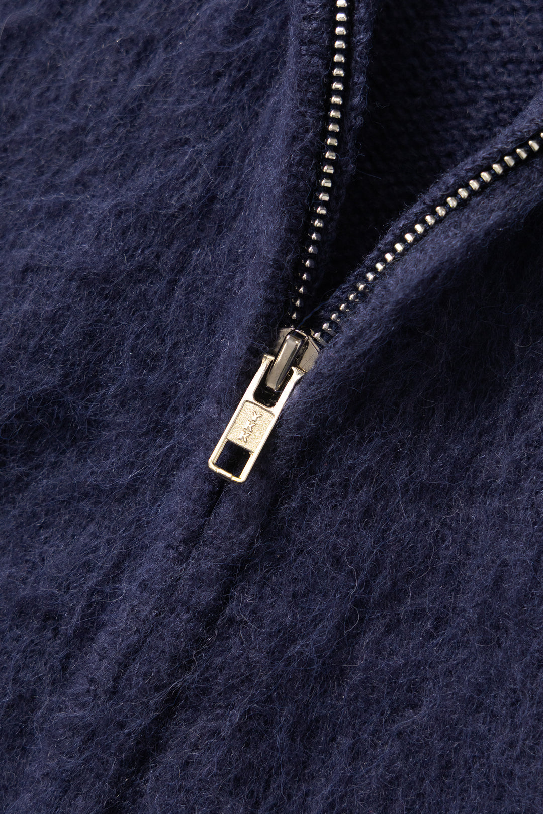 Blacksmith - Zip Mohair Cardigan - Navy