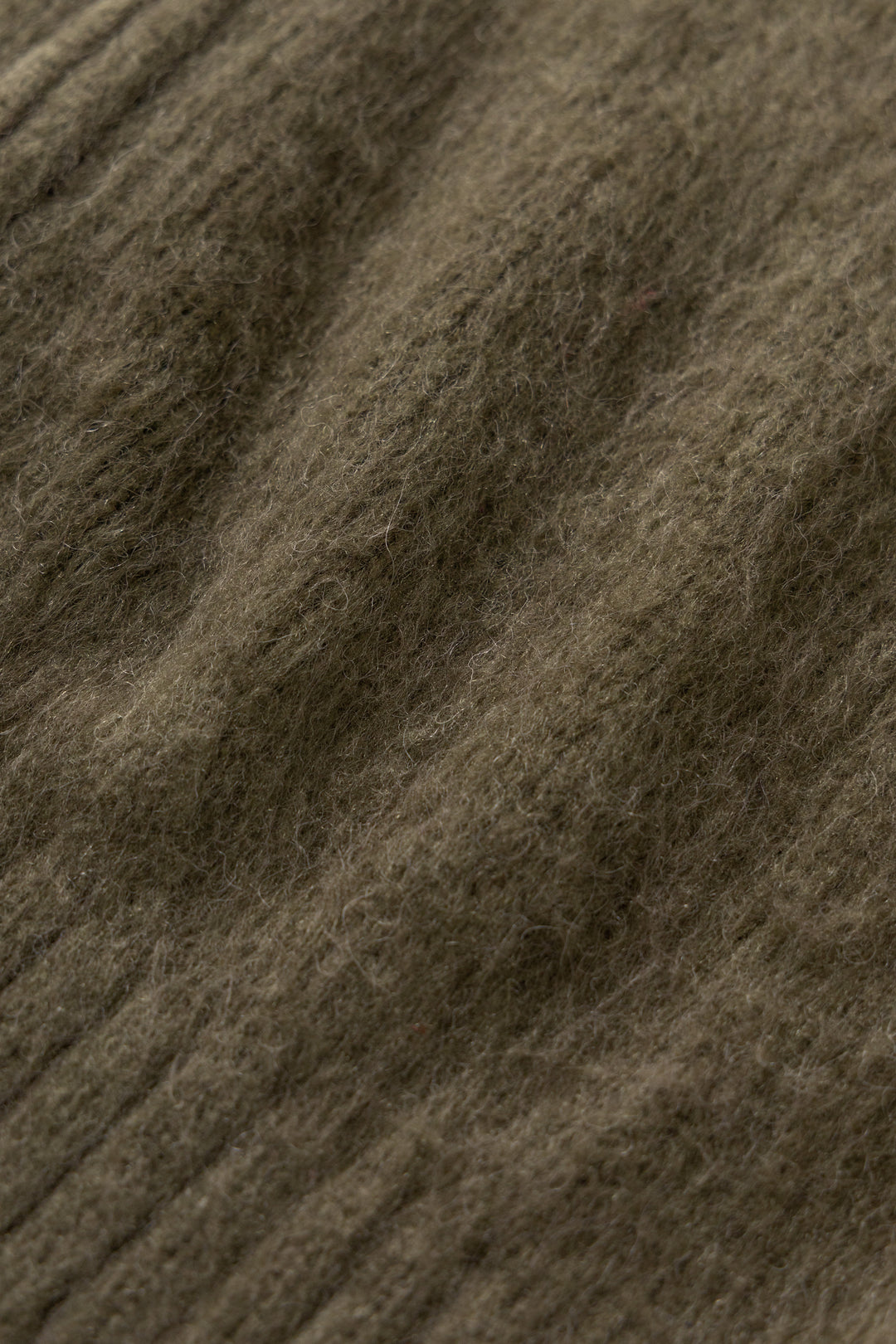 Blacksmith - Zip Mohair Cardigan - Olive