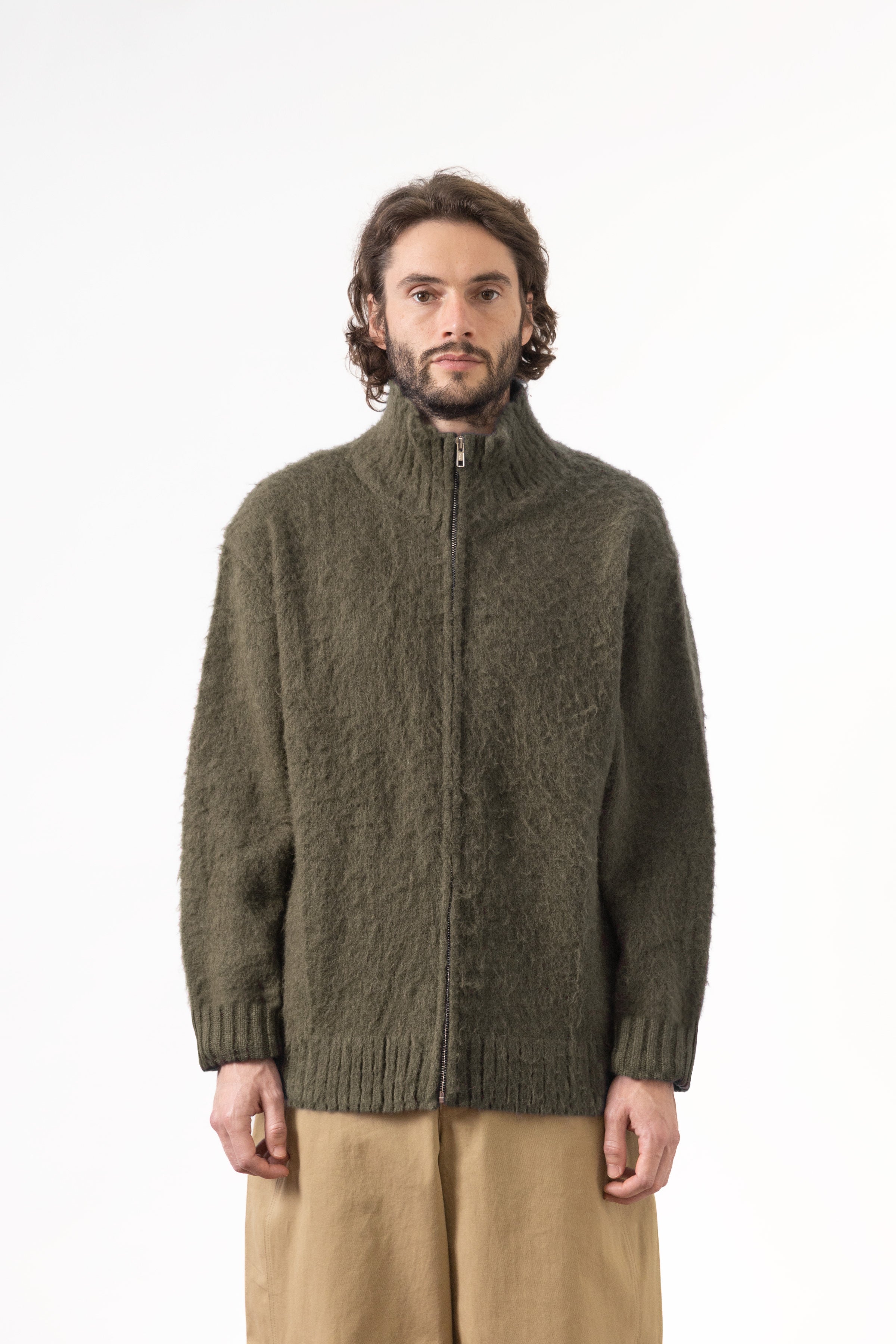 トップス MOHAIR ZIP-UP CARDIGAN pablo vinci MOHAIR ZIP-UP CARDIGAN pablo vinci