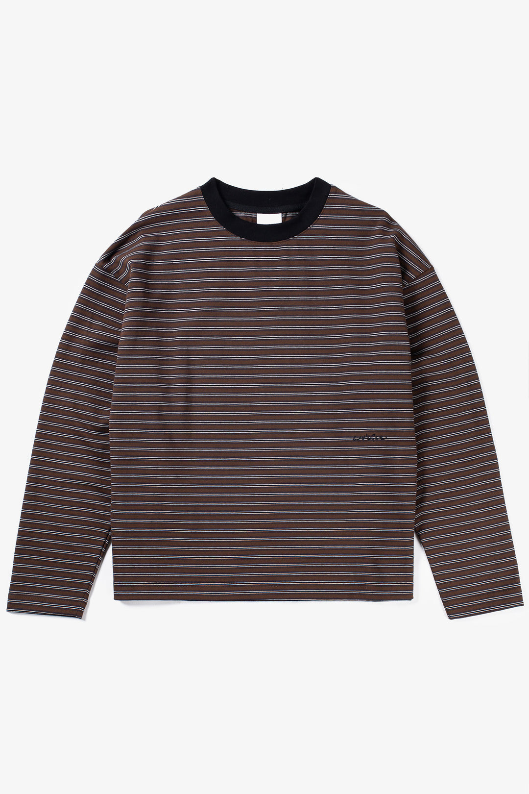 Candice - Kerferd Striped LS Tee - Brown