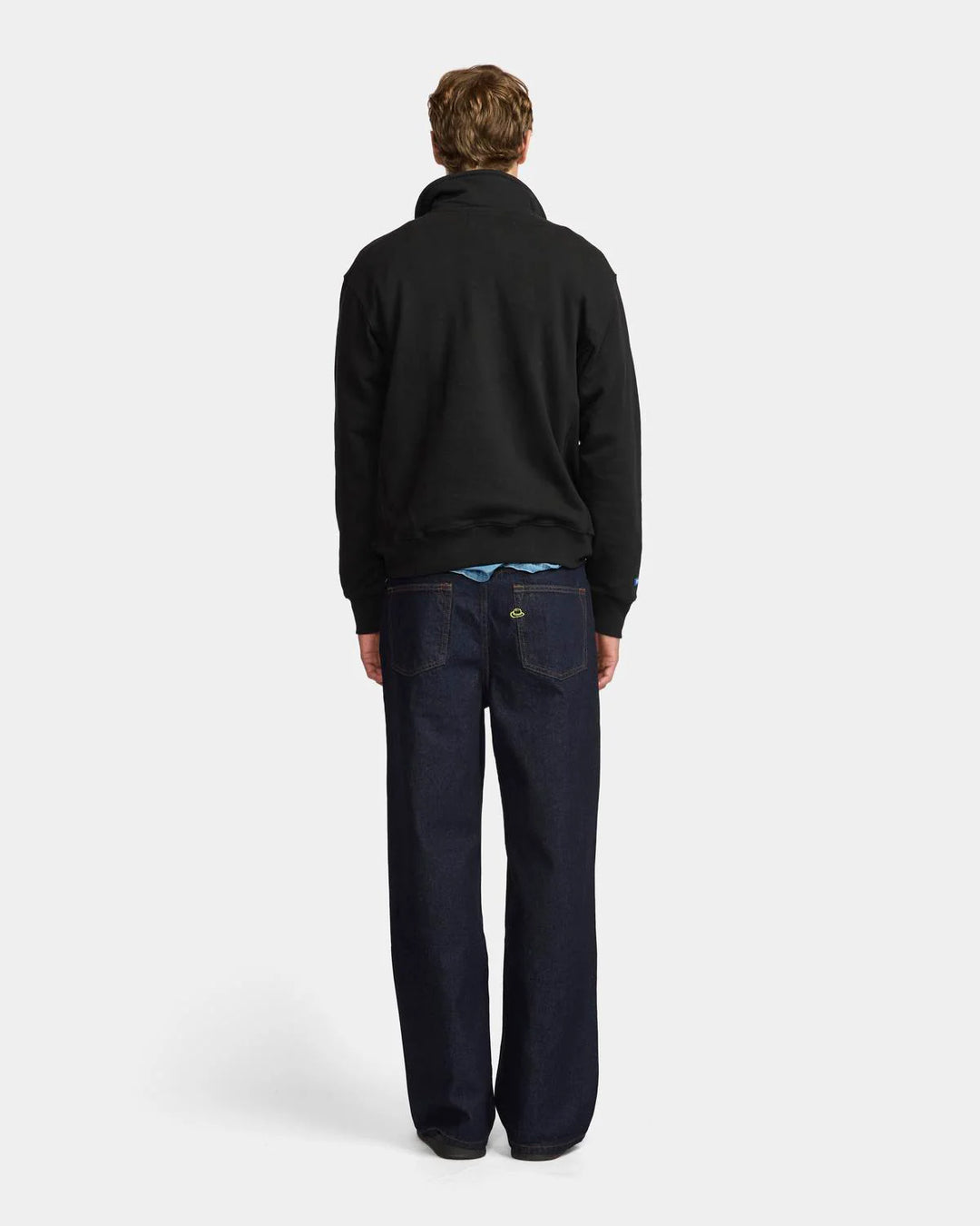 Larriet - Maus 1/4 Zip Fleece - Black