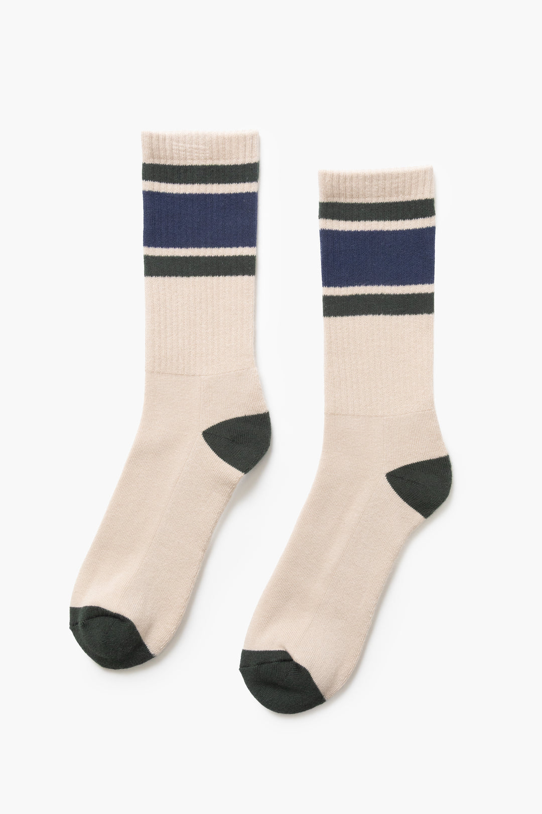 Blacksmith - Ringer Socks Three Pack - Natural