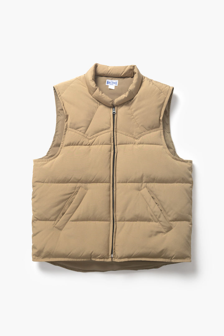 Non Stock MFG - Quilted Padded Vest - Khaki