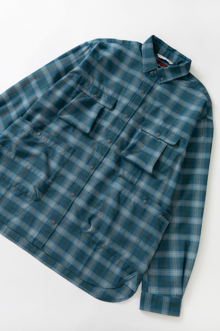 Nanga - Grid Tartan Camp Shirt - Green