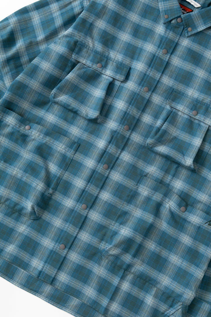 Nanga - Grid Tartan Camp Shirt - Green