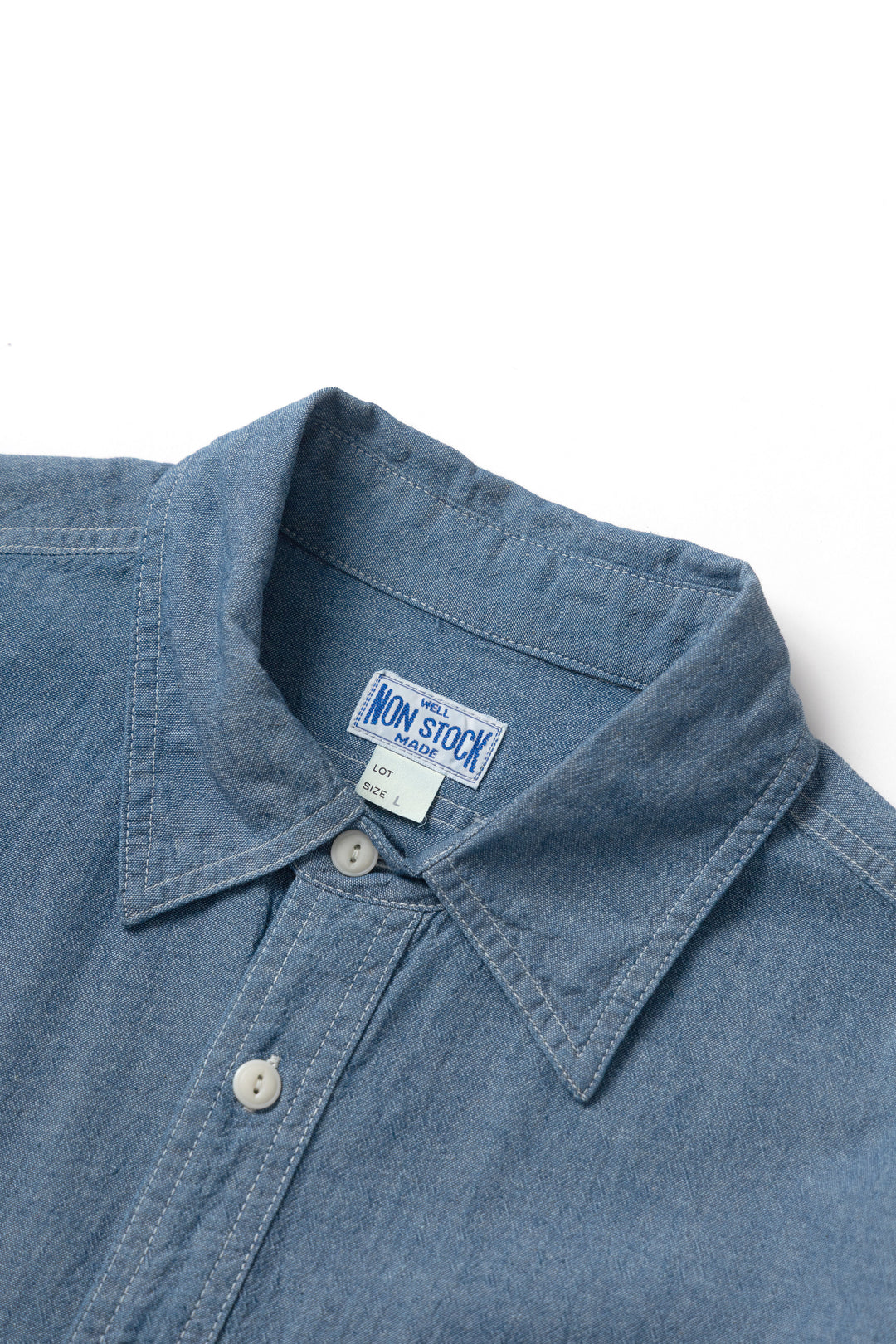 Non Stock MFG - Chambray Shirt - Light Wash