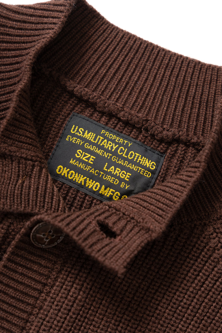 Okonkwo MFG - Knitted Cardigan - Brown