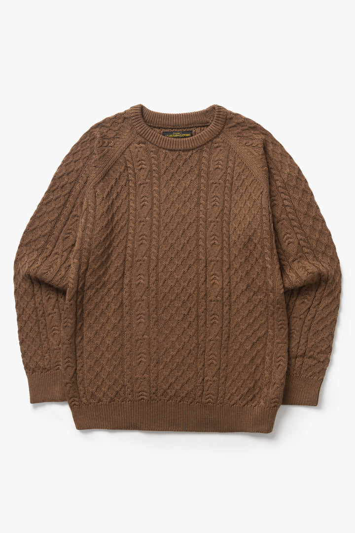 Okonkwo MFG - Cable Knit Sweater - Brown