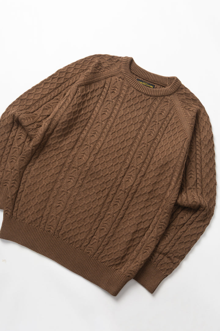 Okonkwo MFG - Cable Knit Sweater - Brown