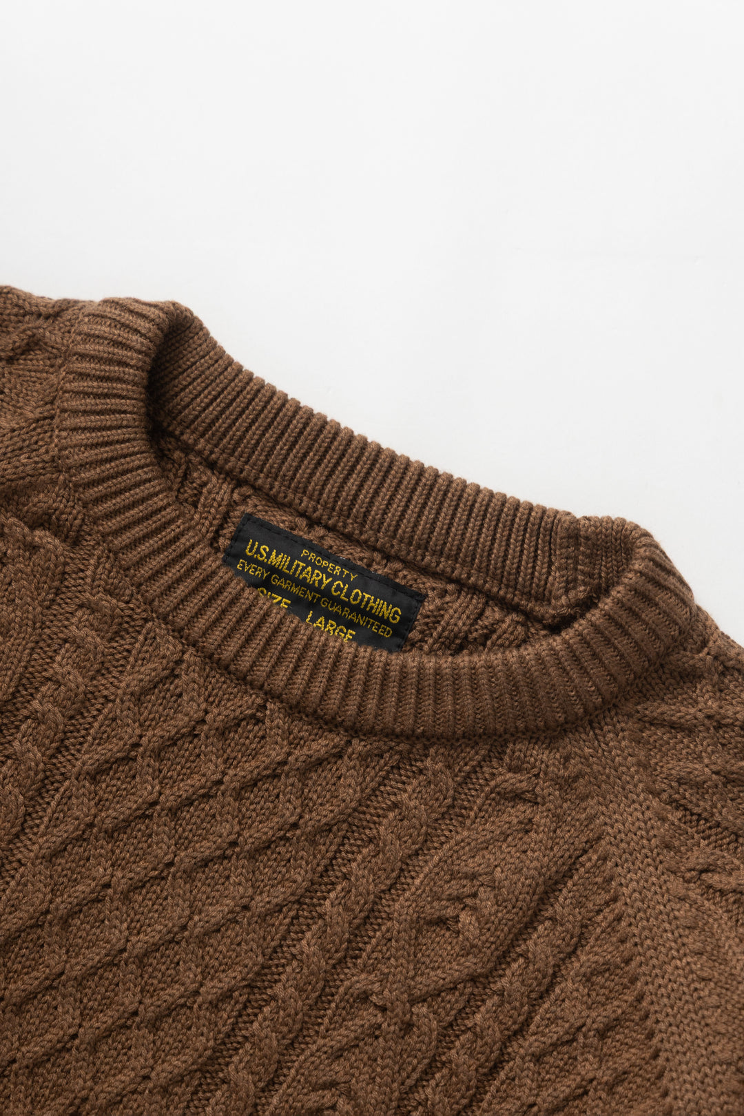 Okonkwo MFG - Cable Knit Sweater - Brown
