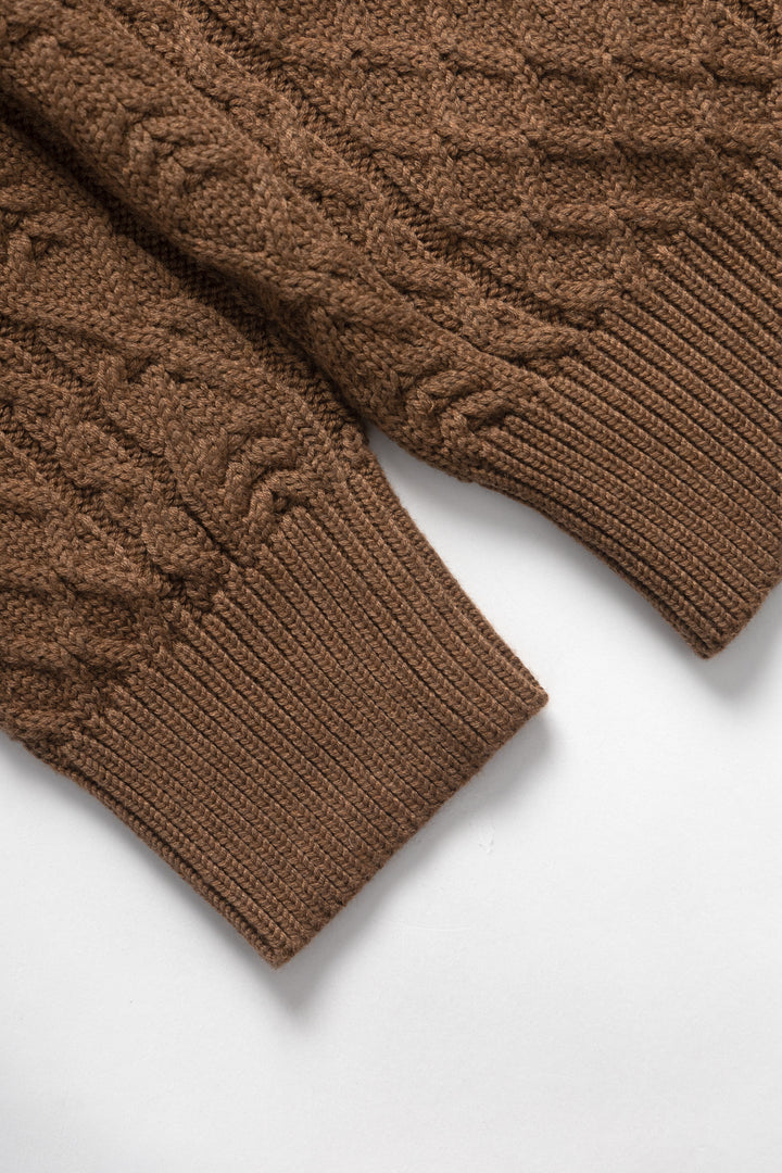 Okonkwo MFG - Cable Knit Sweater - Brown