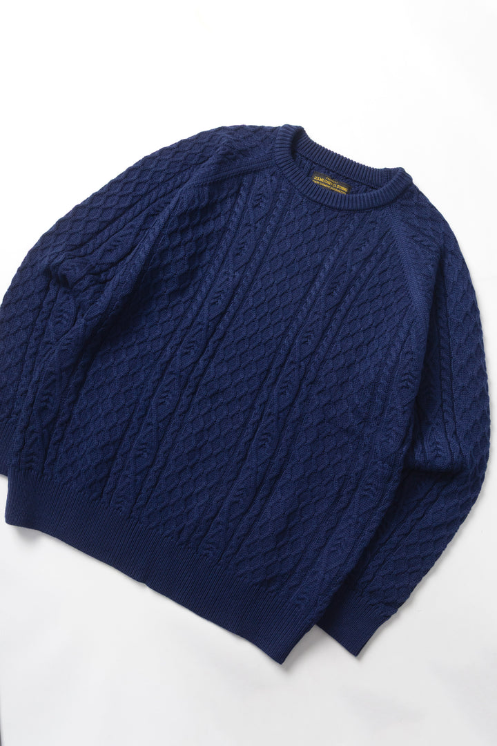 Okonkwo MFG - Cable Knit Sweater - Navy