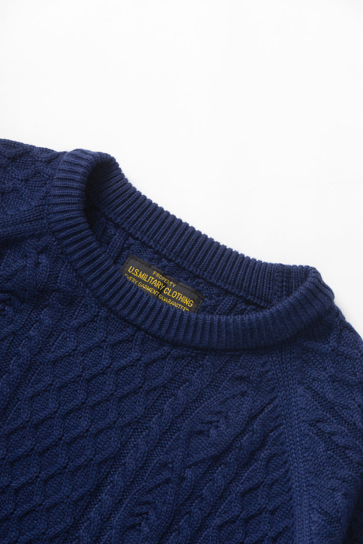 Okonkwo MFG - Cable Knit Sweater - Navy