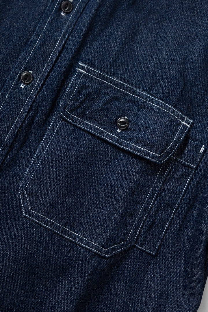 Okonkwo MFG - Multi-Pocket Denim Shirt - Indigo
