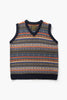 Okonkwo MFG - Fair Isle Knitted Vest - Navy