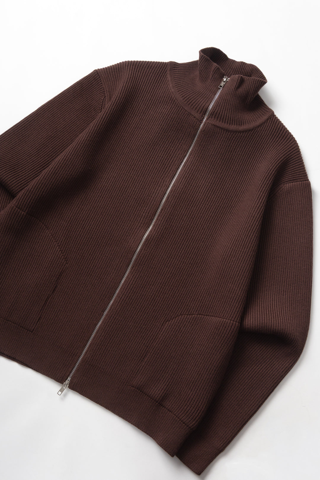 Okonkwo MFG - Double-Zip Cardigan - Brown