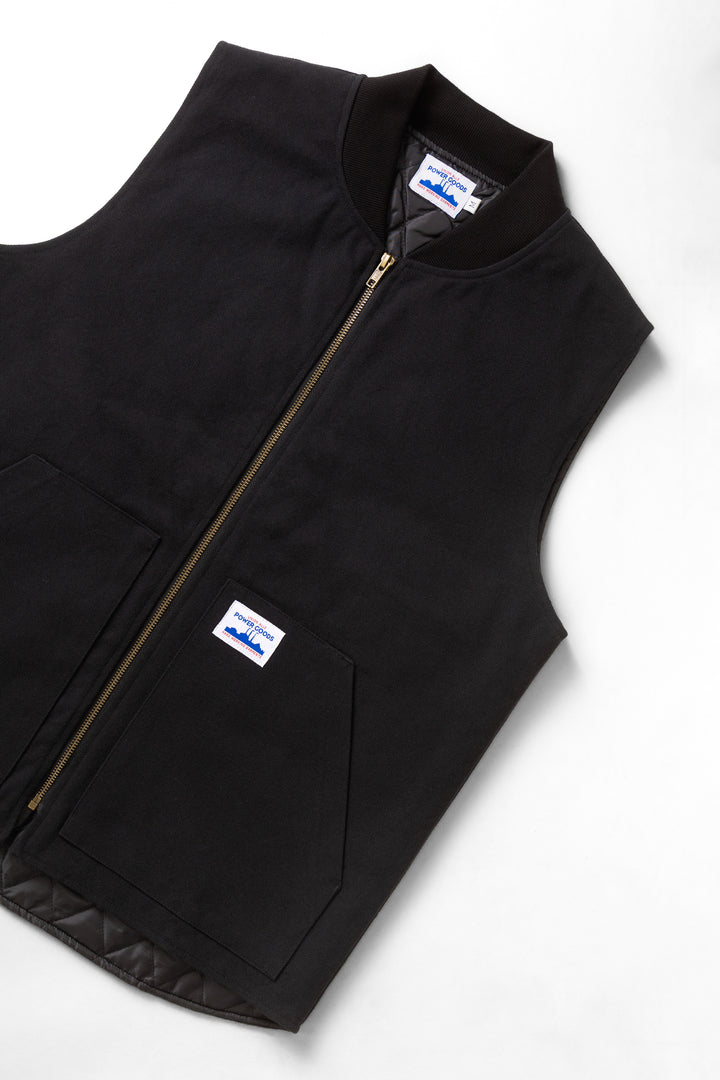 Power Goods - Canvas Work Vest - Black