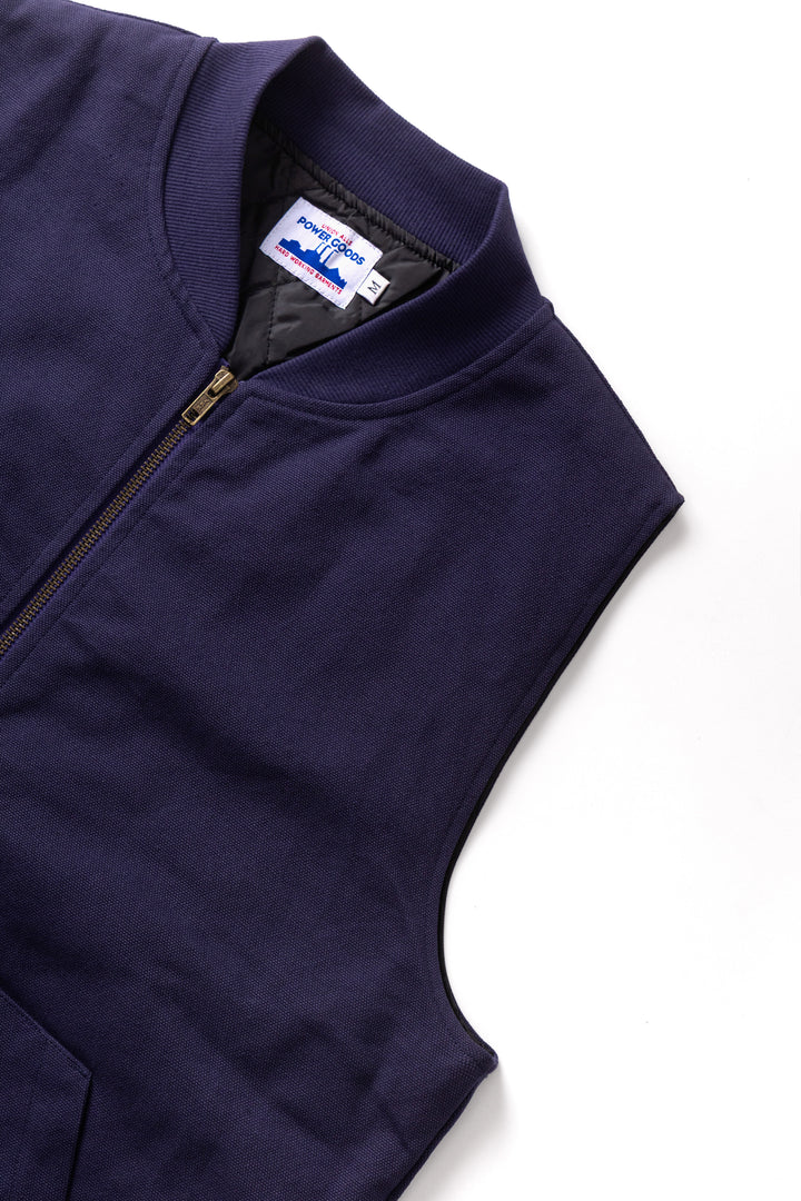 Power Goods - Canvas Work Vest - Navy Blue
