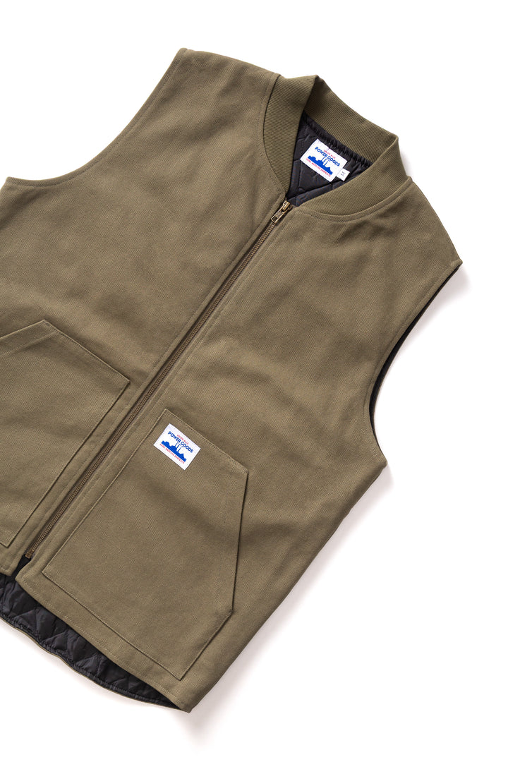 Power Goods - Canvas Work Vest - Olive